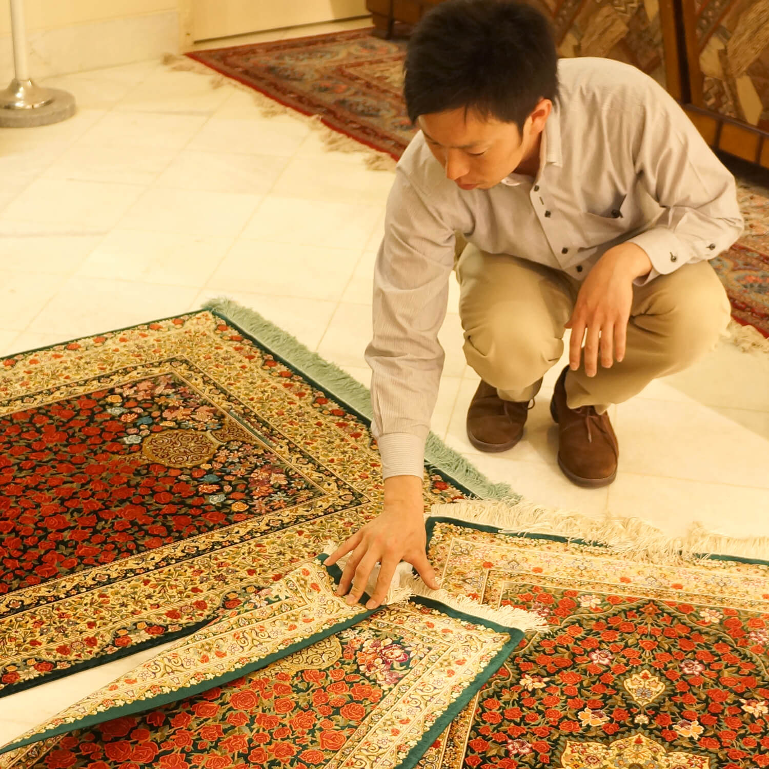 ペルシャ絨毯の選定