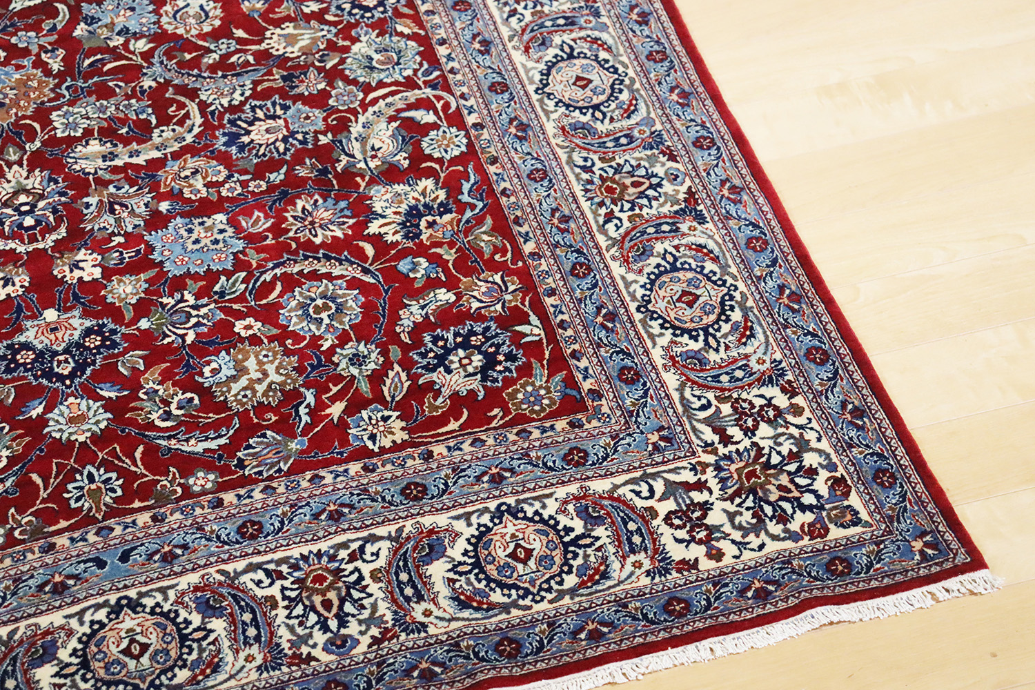 トゥデシク産 アンティーク ペルシャ絨毯 AS-0041 240×152㎝ - 手織り