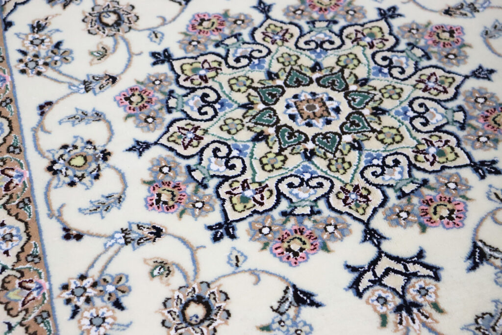 ナイン産　ペルシャ絨毯　AS-0016　93×61ｃｍ